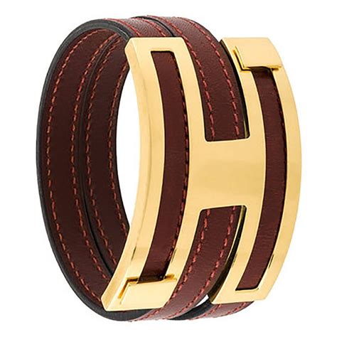 bracciale h hermes|hermes leather bracelets.